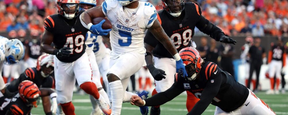 Lions-Bengals takeaways: Detroit’s Jahmyr Gibbs, David Montgomery tie NFL record in win