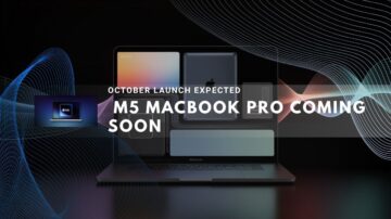 Apple MacBook lineup shown with M5