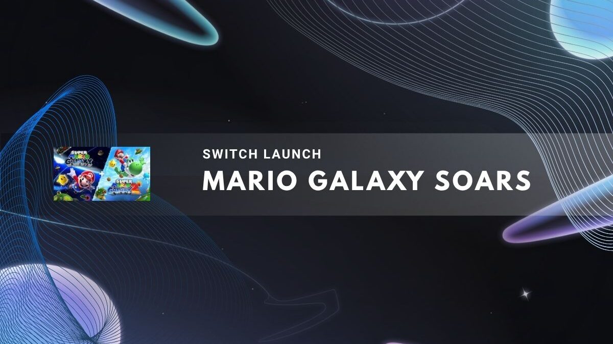 Colorful visuals representing Super Mario Galaxy on Nintendo Switch