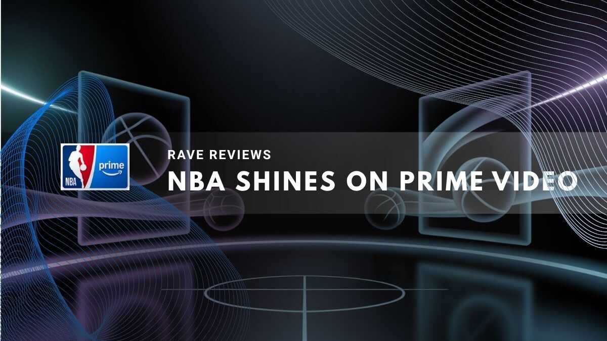 basketball court with NBA and Prime Video logos