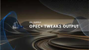 Abstract representation of oil production and supply dynamics