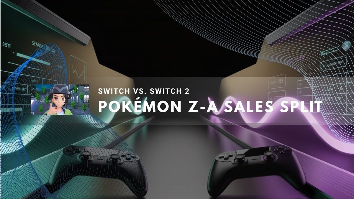 Visual comparison of Pokémon Legends Z-A sales on two consoles