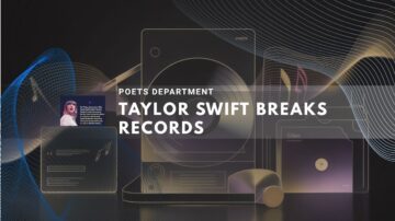 artistic representation celebrating Taylor Swift's record-breaking achievements