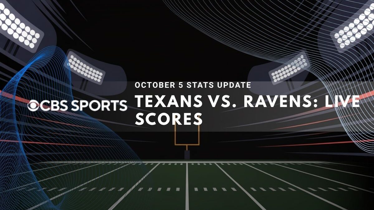 Live score update for the Texans vs. Ravens game on October 5.