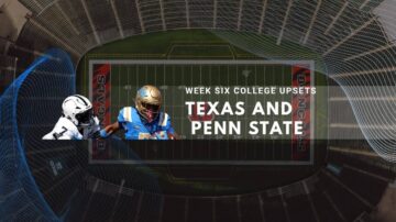 Week six college football upsets as Texas and Penn State face unexpected losses.