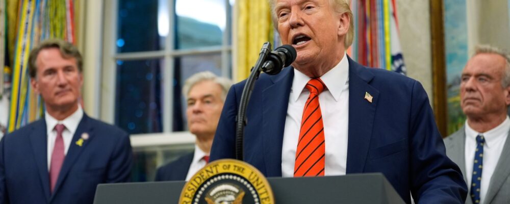 Trump threatens tech export limits, new 100% tariff on Chinese imports : NPR