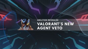 Valorant's new agent Veto with abilities revealed on sci-fi background