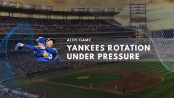 Yankees players under pressure during ALDS game at twilight stadium.