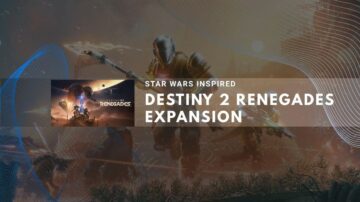 Destiny 2 Renegades Expansion promotional art with armored character in sci-fi combat scene