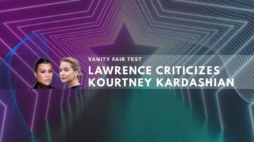 Vanity Fair test image shows Lawrence criticizing Kourtney Kardashian with neon effects.