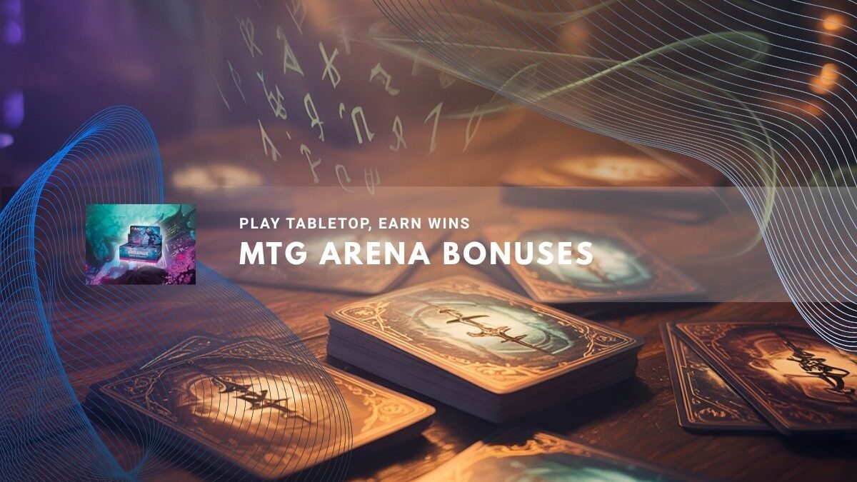 Fantasy-themed playing cards on a wooden table