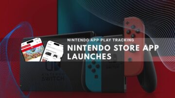Nintendo Switch with new Store app on phones, highlighting play tracking features.