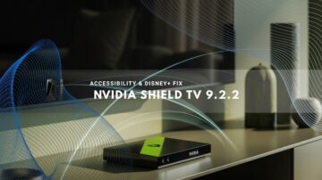 Streaming device on modern TV stand