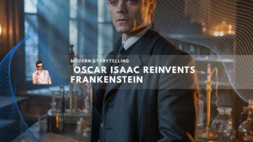 Oscar Isaac dressed as a modern-era scientist