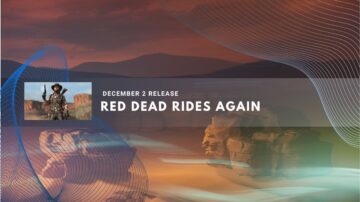 Western cowboy in desert landscape at sunset