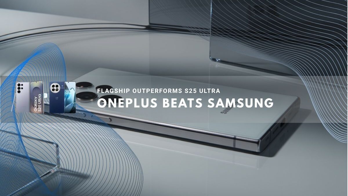 Samsung Galaxy S25 Ultra lying on reflective surface