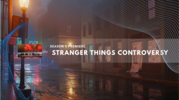 Dimly lit street at night with wet pavement reflecting neon