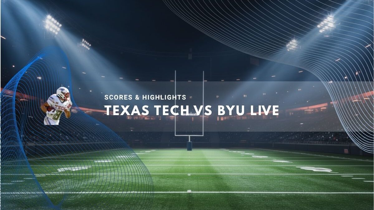 Empty football field under bright stadium lights before kickoff