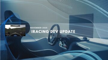 Racing simulator cockpit setup with a monitor, steering wheel