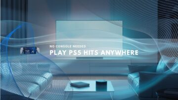 room setup promoting PS5 game streaming without a console